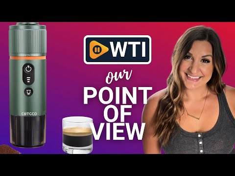 Portable Espresso Coffee Machine: 12V Electric Travel Expresso Maker - Self Heating 8 Cups Battery Powered Compatible for Nespresso Capsule - for Camping Travel RV Hiking (Forest Green) Car e - WTI product video review