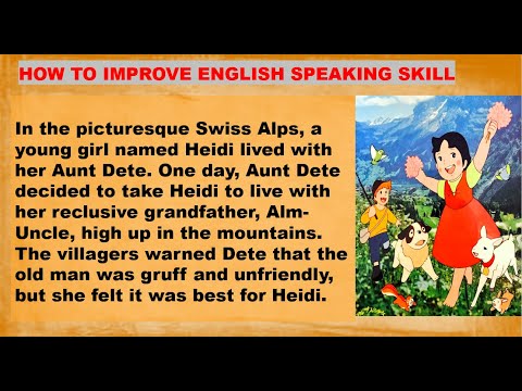 Learn English Through Stories || HEIDI || Improve Your English Graded Reader Storytelling