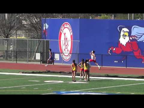 VarB 4x100m vs Troy Woodbridge 3-16-16 - Los Alamitos Boys
