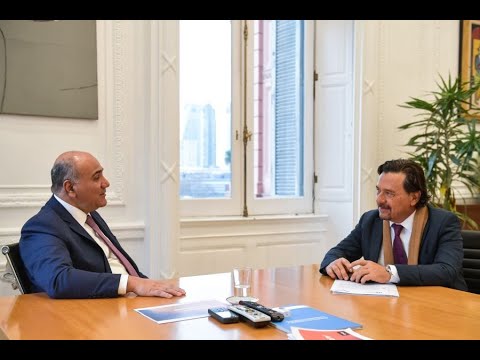 En Casa Rosada, el gobernador Sáenz se reunió con el jefe de Gabinete de Nación