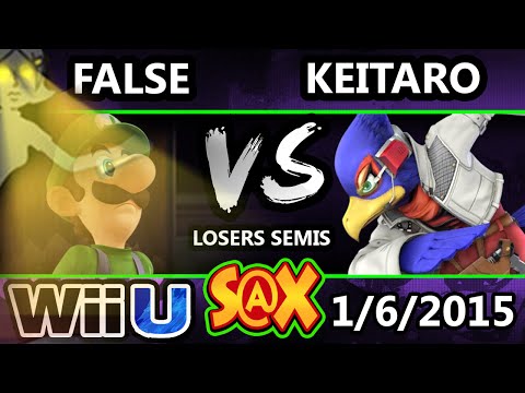 S@X - LoF | Keitaro (Falco) Vs. LoF | False (Luigi, Sheik) SSB4 Losers Semis - Smash 4 - Smash Wii U
