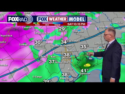 Houston winter storm forecast: Saturday evening update