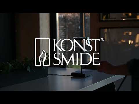 Video Moderní nabíjecí stolní lampa Scilla černá, Konstsmide