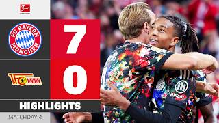 The Kane and Olise Late Night Show 🔥  | FC BAYERN - UNION BERLIN | Highlights | MD 4 – Bundesliga