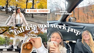 last week before my new job vlog! vermont/montreal fall trip, admin and life prep, pop up bagels etc