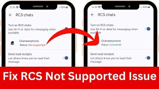 RCS Not Supported | RCS Chat Not Supported (FIXED)
