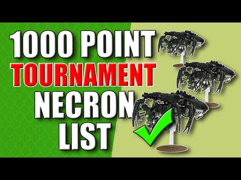 Necron 1000 Point Tournament List Tune Up - 40k Warzone Nephilim