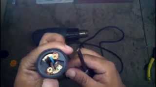 How To Replace Male Plug 220V