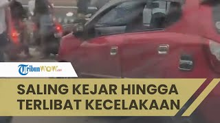 Heboh Aksi Kejar-kejaran Mobil Ayla dan Pajero hingga Terlibat Kecelakaan di Purwokerto