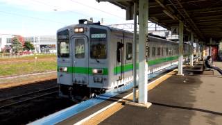 preview picture of video 'JR室蘭本線キハ143形 苫小牧駅発車 JR-Hokkaido KIHA143 series DMU'