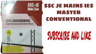 SSC JE MAINS IES MASTER CONVENTIONAL