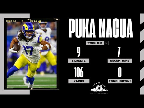 Film Room - Puka Nacua Targets - Week 8, 2024