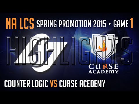 CLG vs Curse Academy Game 1 S5 NA LCS Spring Promotion Bo5 Highlights Counter Logic Gaming vs CA
