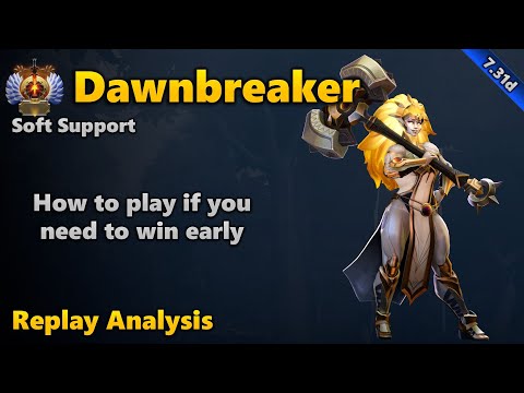 Replay Analysis: Dawnbreaker Soft Support - Immortal | Dota 2 7.31d