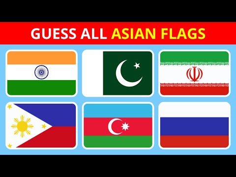 🔥🔥Can You Guess the Flag of All 49 Asian Countries?🔥🔥