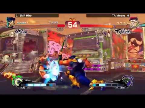 USF4 @ Winter Brawl Salty Suite - EMP Hiro (M. Bison) vs TA Moonz (Rolento) [720p/60fps]