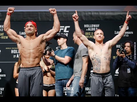 UFC 218: Eddie Alvarez vs. Justin Gaethje Staredown - MMA Fighting