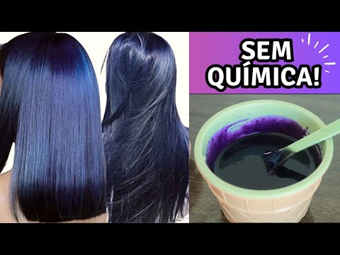 CHEGA DE USAR TINTA! CABELO SUPER PRETO SEM TINTA