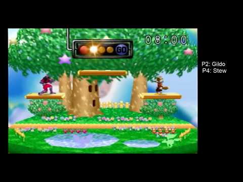 Gildo (Captain Falcon, Kirby) vs Stew (Fox)