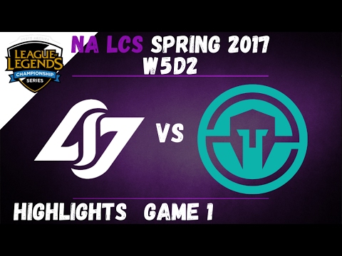CLG vs IMT Highlights Game 1 NA LCS 2017 Spring W5D2 Counter Logic Gaming vs Immortals