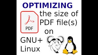 Reducing the size of scanned PDF files on GNU/Linux