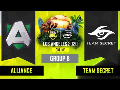 Dota2 - Team Secret vs. Alliance - Game 2 - Group B - EU/CIS - ESL One Los Angeles