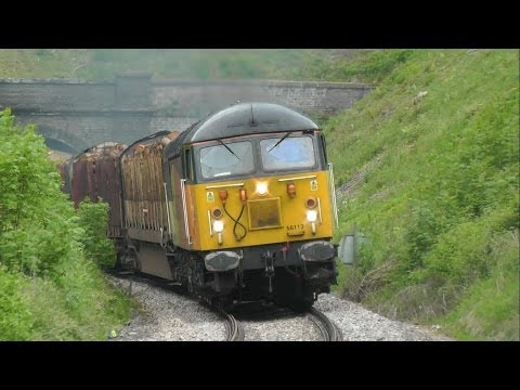 Full scream and horns from 56113 6M51 Teigngrace - Chirk 27/05/2014