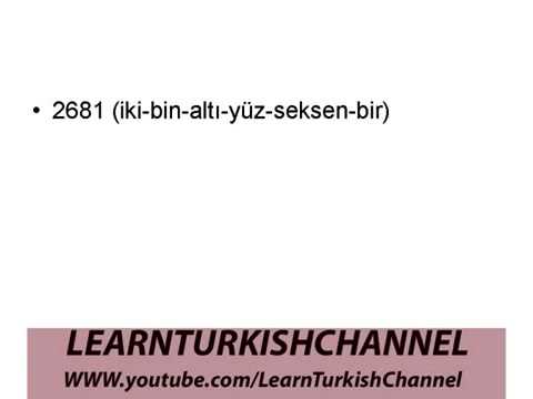 "big" numbers in Turkish