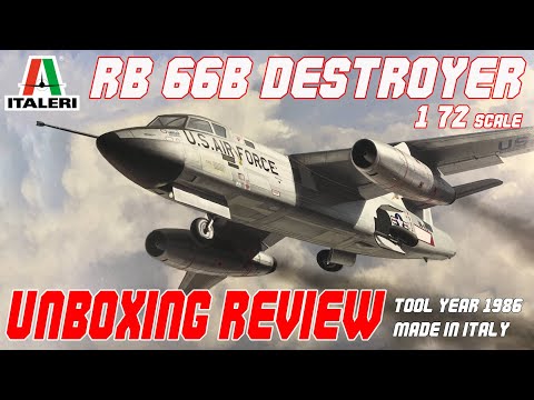 ITALERI 1/72 RB-66B DESTROYER UNBOXING REVIEW
