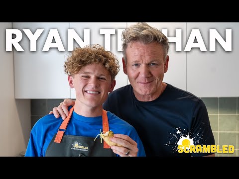 戈登-拉姆齊請瑞安-特拉漢烹飪早餐玉米餅 (Gordon Ramsay Gets Ryan Trahan to Cook Breakfast Tacos)