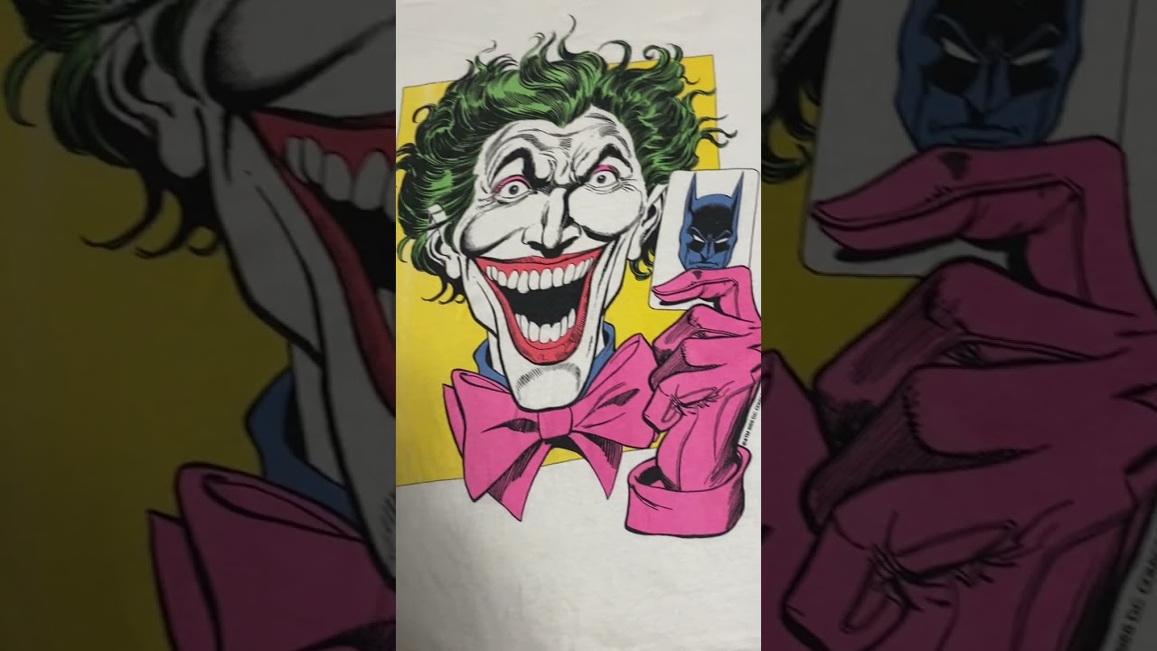 Vintage 1988 single stitch Joker T-shirt! (Batman Death in the Family, The Killing Joke, Batmania!)