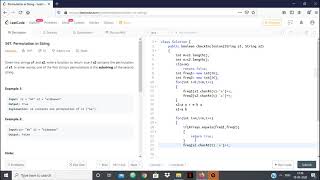 YouTube video 'LeetCode 567 Permutation in a String'
