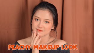 Makeup tutorial peachy look 🍑