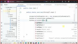 encapsulation in java