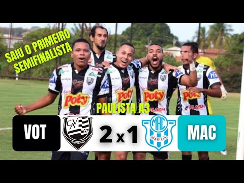 VOTUPORANGUENSE 2 X 1 MARILIA | PAULISTA A3 | 31/05/21