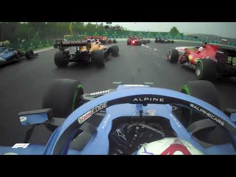 Esteban Ocon's incredible start from P8 to P2 in Hungary 2021