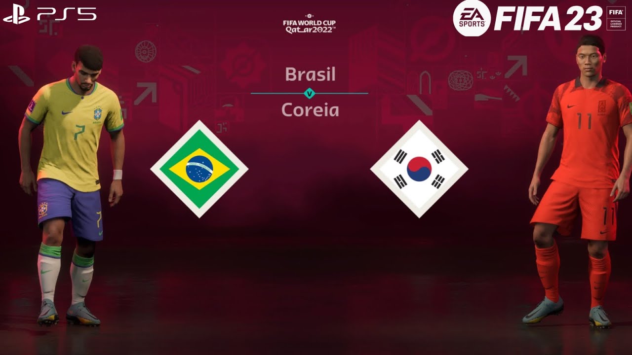 FIFA 23 - Brasil  vs Coreia do Sul | Gameplay PS5  [4K 60FPS] Copa do Mundo FIFA 2022