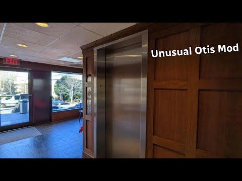 Interesting modernized Otis hydraulic elevator №1 at McLean Office in McLean VA