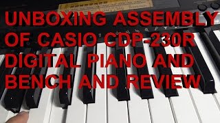 Video thumbnail for Piano Unboxing COSTCO CASIO CDP-230R Digital Bench and Stand Assembly and Review ITEM #1088185 by LEARNINGCHORDS