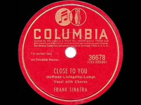 1943 HITS ARCHIVE: Close To You - Frank Sinatra (a cappella)