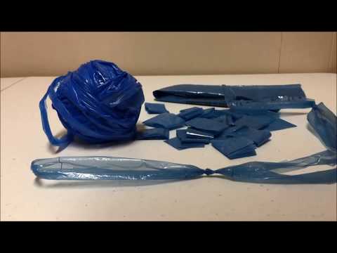 Newspaper Plastic Bag Yarn