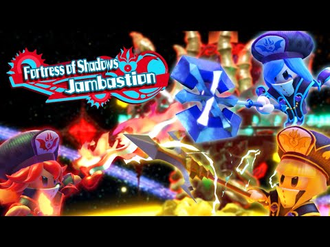 Kirby Star Allies - World 3: Fortress of Shadows - Jambastion - No Damage 100% Walkthrough