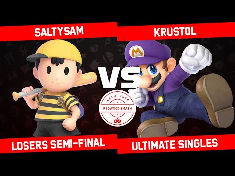 SaltySam vs Krustol - Losers Semi-Final SSBU Singles - Redwood Smash 6 | Ness vs Mario,Fox