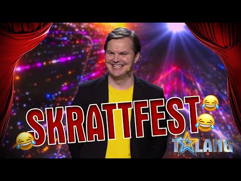 Talangjuryn i gapskratt av Albin Olssons sagostund - Talang 2021
