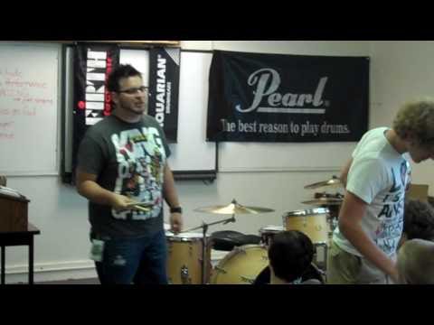 Drum class with Josh Oliver from Decyfer Down.