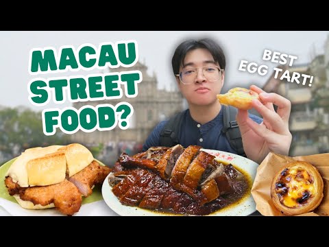 Trying STREET FOODS in Macau, China 🇲🇴 | Senado Square Food Tour!