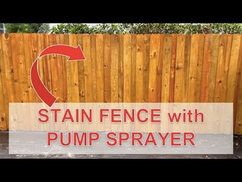 How to Stain (and NOT to Stain) Your Fence with a Pump Sprayer | Ready Seal Wood Stain on Fence