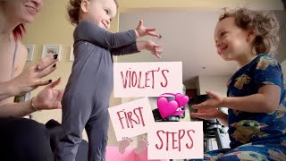 Violet's FIRST Steps!