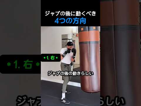 ジャブの後に動くべき4つの方向 #格闘技