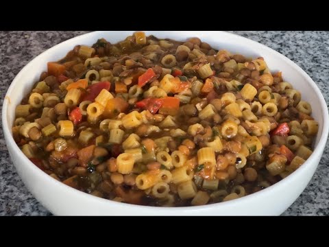 ONE POT LENTIL PASTA RECIPE | Easy Vegetarian and Vegan Meals | How to Make Lentil Pasta